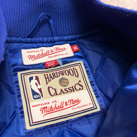 NBA ニューヨーク・ニックス Mitchell & Ness サテンジャケット