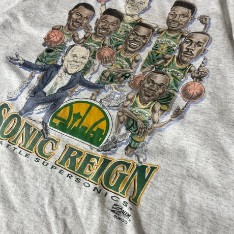 90s SALEM製 シアトル・スーパーソニックス NBA Tシャツ