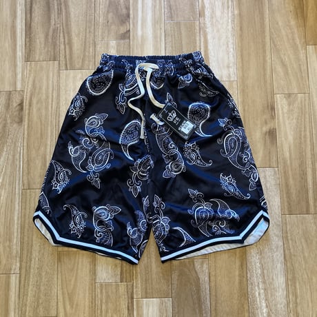 【当店限定】ペイズリー　バスケットボールパンツ　ネイビー