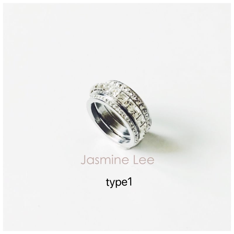 スワロフスキーエタニティリング ３連セット | Jasmine Lee and H&J On...