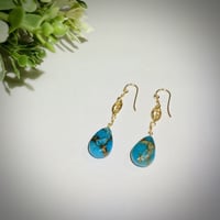 金平糖みたいなブルーフローライトのピアス | art*craft