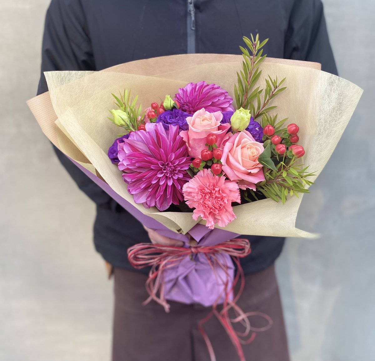 商品名【暖】【都】ゆきこ様専用♥花束風スワッグリース✳ 秋冬リース✳