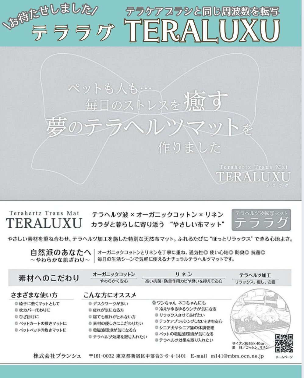 テラヘルツ波転写マット♡テララグTERALUXU定価¥28,600 | 厳選