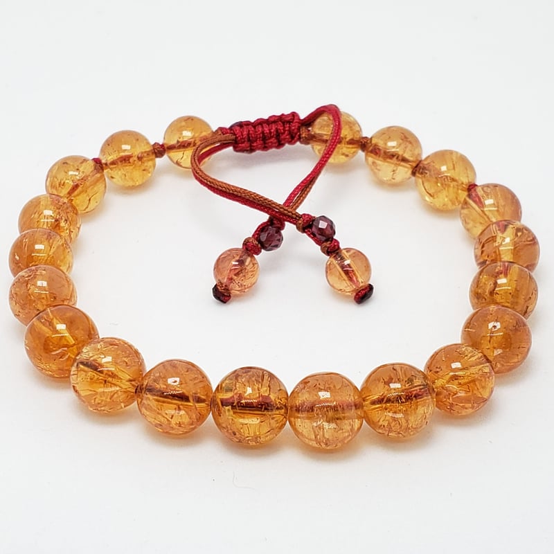 インペリアルトパーズ組紐ブレスレット | 厳選テラヘルツと組紐