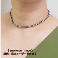 テラヘルツ組紐チョーカー <Simple4> 男性にもお勧めセミオーダー