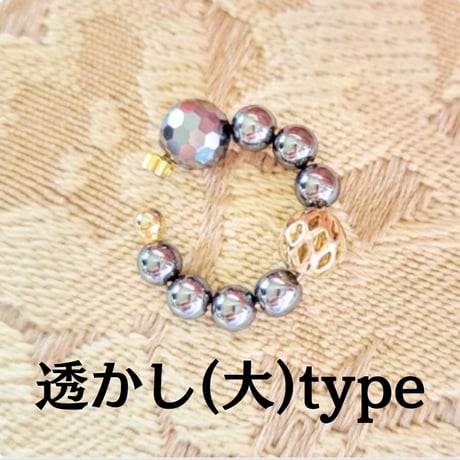 人気過ぎる♡テラヘルツ鉱石 テラケア®️イヤカフ♡《テラヘルツ+ゴールド飾りパーツtype》