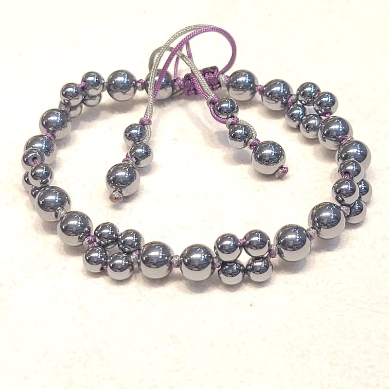 テラヘルツ組紐ブレスレット<霞花> | 厳選天然石組紐ジュエリーと癒し