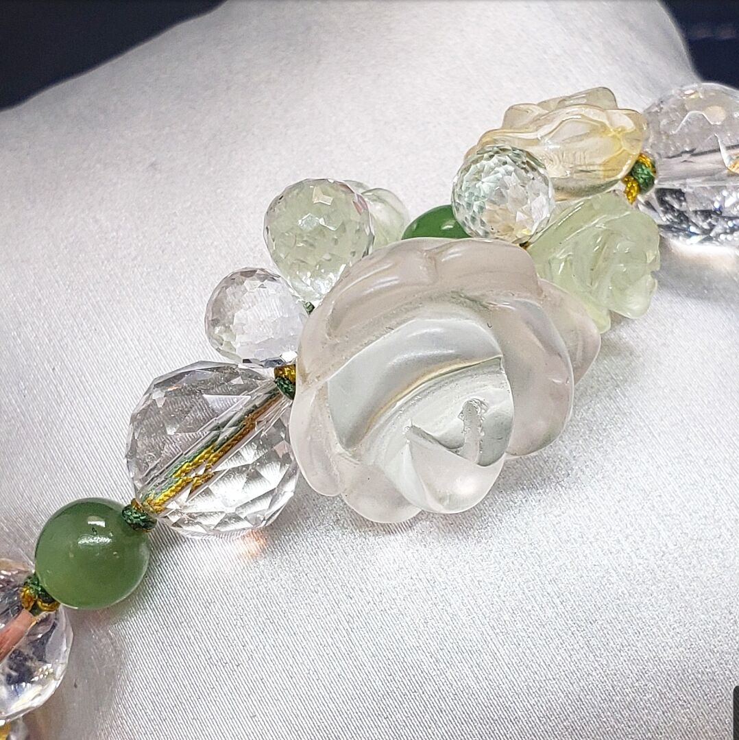 バラと葉のシトリン