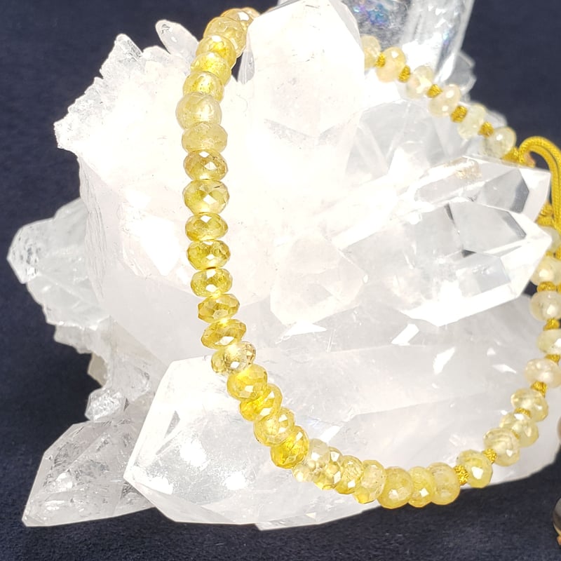 ▼ イエローサファイアブレスレットk18 K10イエローゴールドイエローサファイアブレスレット(RBL564)|TSUTSUMI