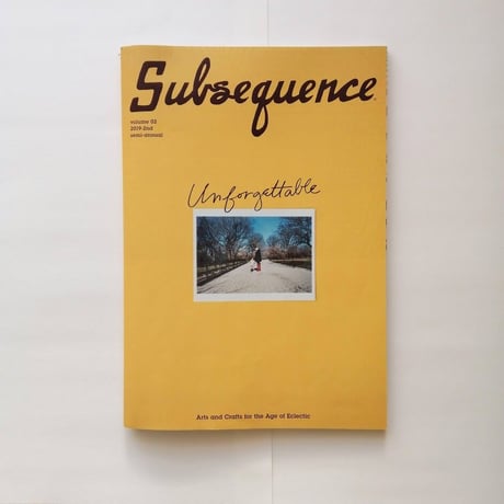 subsequence magazine vol.2～4 zine付き subsequence magazine vol.2～4 zine付き subsequence magazine