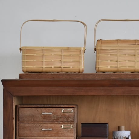 MIKAIBAMBOO 角もの竹かご　蓋なし