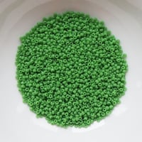 特小ビーズ バラパック 411 緑ギョク