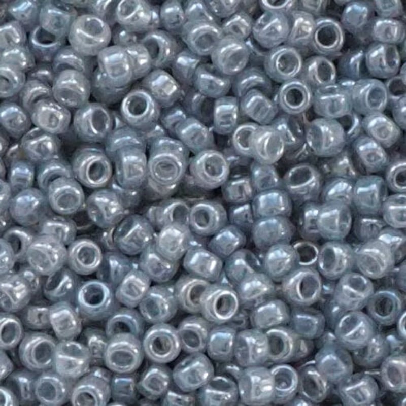 特小ビーズ バラパック 526 セイロン焼付けラスターグレー | ビーズ