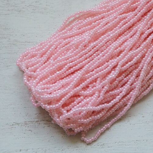 ハンドメイドの糸、ゴム、ピンクのビーズ 34088_7.jpg