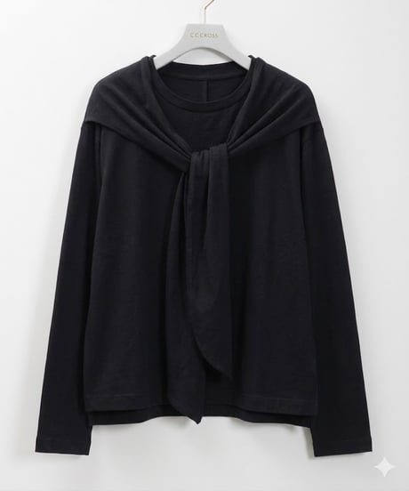 スカーフドッキングトップス（3色展開）_16246247