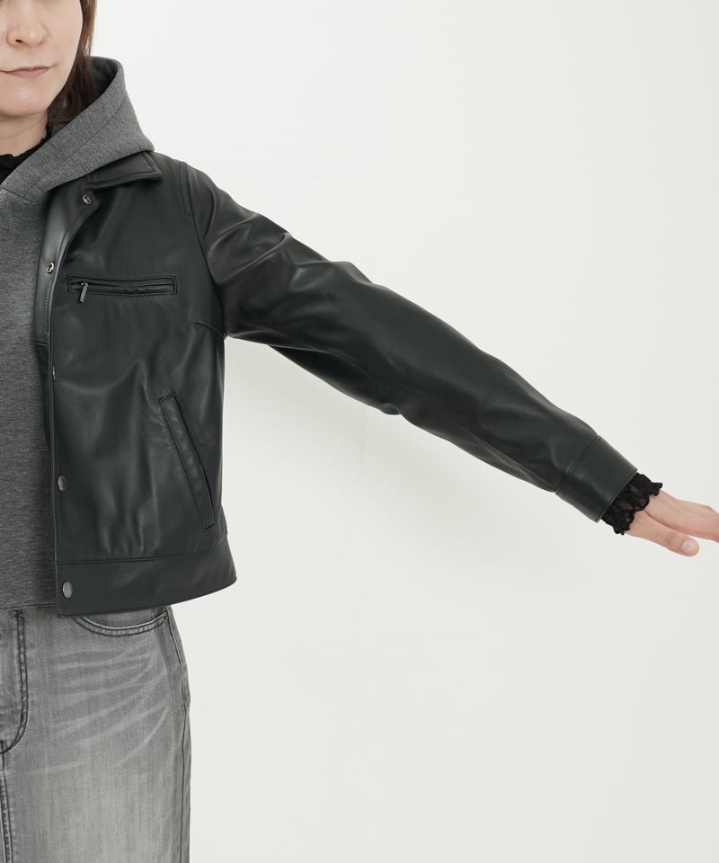 【新品タグ付】OUTKASTラムレザージャケットAllPro刺繍 size3XL デタッチャブルラムレザージャケット（3色展開）_16235297