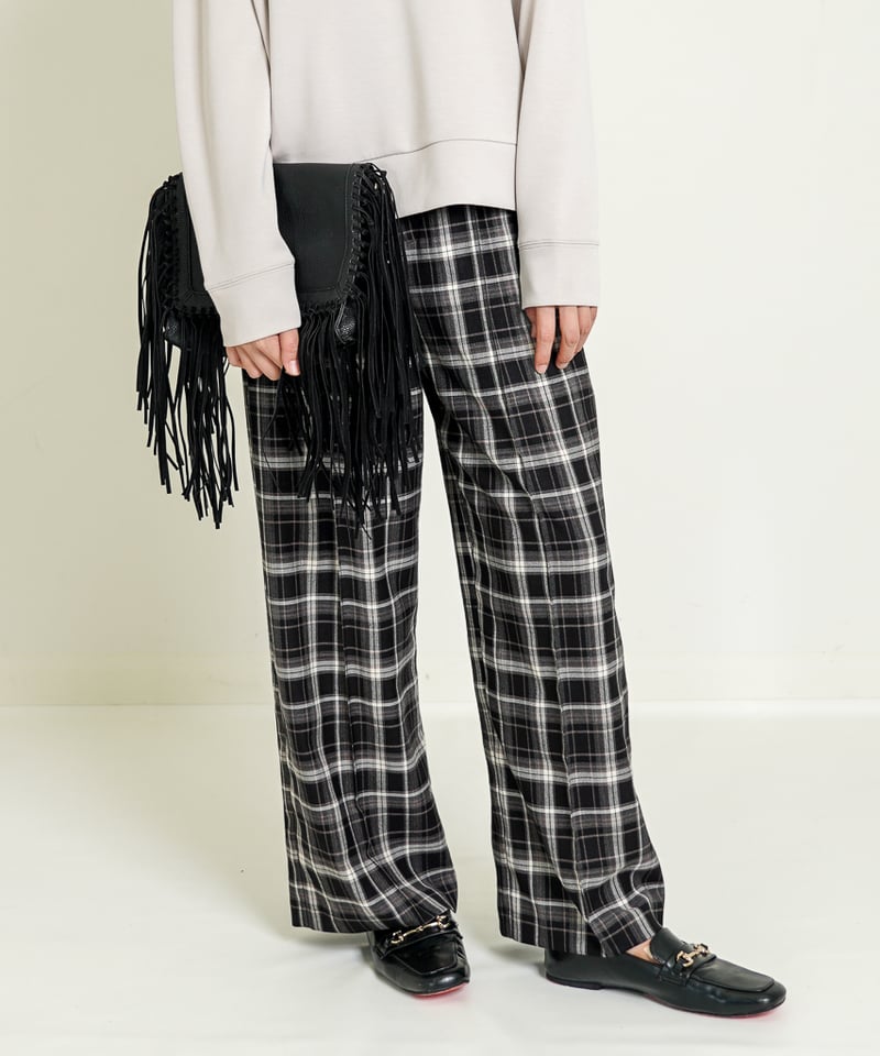 配色ベルトチェックパンツ（3色展開）_17265357 | C.C.CROSS ONLINE 