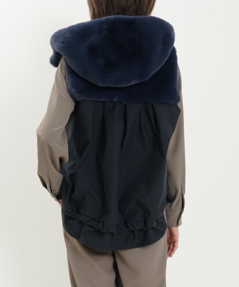 超美品　グレースクラス　取り外し可能ファー付き　2way リバーシブルジャケット 超美品 グレースクラス 取り外し可能ファー付き 2way