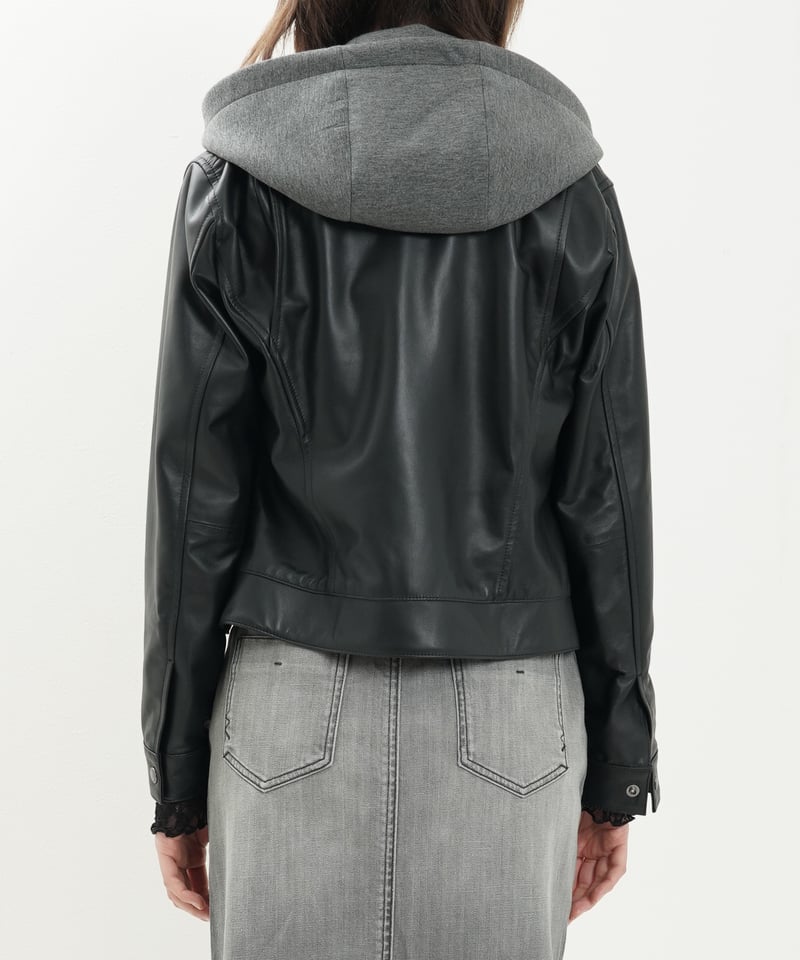 【新品タグ付】OUTKASTラムレザージャケットAllPro刺繍 size3XL デタッチャブルラムレザージャケット（3色展開）_16235297