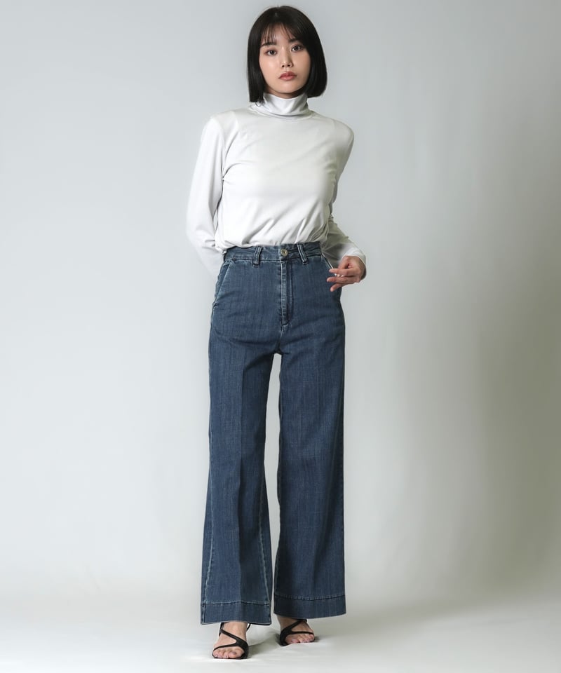 デニムステッチレスワイドパンツ(2色展開)_12163086 | C.C. デニムステッチレスワイドパンツ(2色展開)_12163086 | C.C.