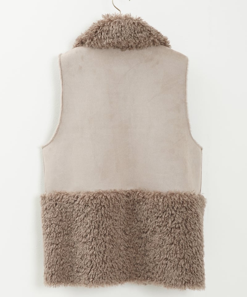 プードルファーリバーシブルジレ（3色展開）_16235262 | C.C.CROSS ONLINE