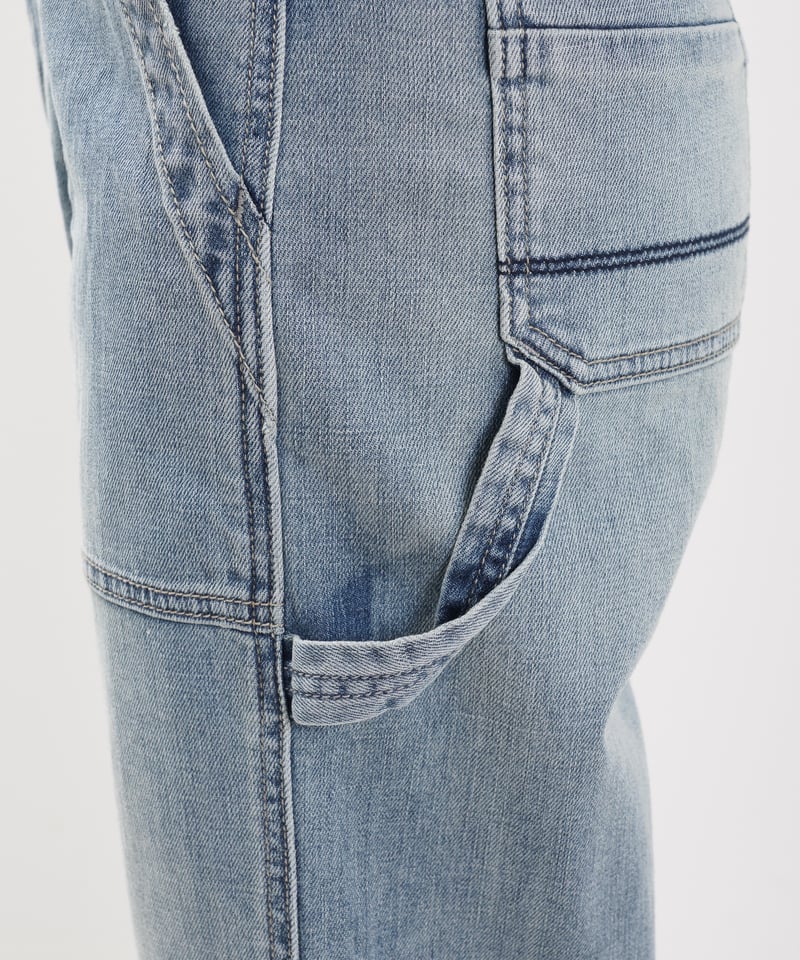 ちむだん3 denim tucked wide pants | 3-260068 – mizuiro ind