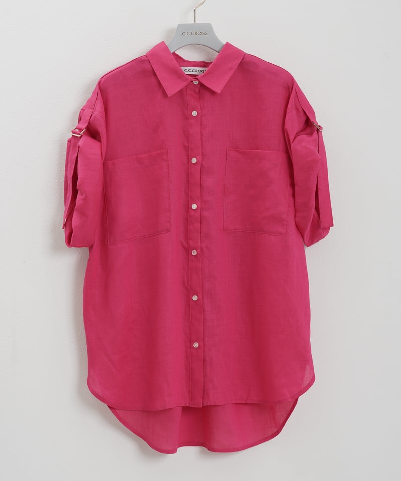 ロールアップスリーブカラーシャツ（3色展開）_13246106 | C.C.CROSS