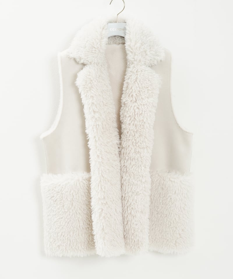 プードルファーリバーシブルジレ（3色展開）_16235262 | C.C.CROSS ONLINE