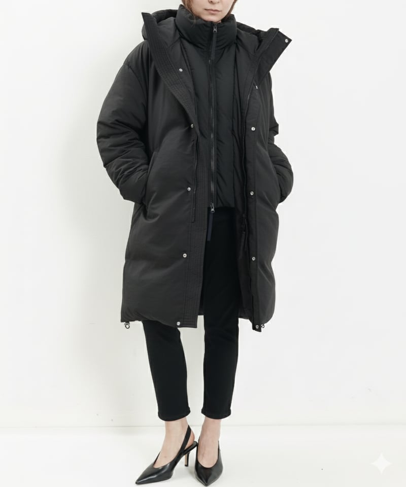 ハイブリッドフーディダウンコート(2色展開）_66225133 | C.C.CROSS ONLINE