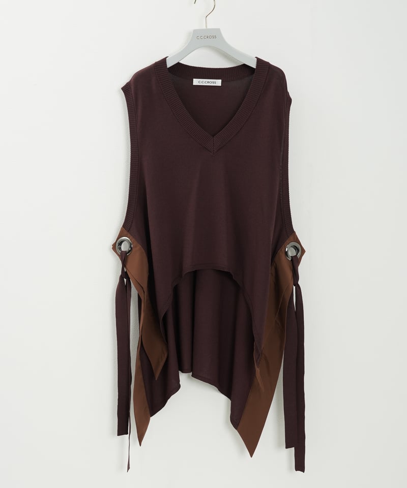 VネックイレギュラーヘムTOPS（3色展開）_16315287 | C.C.CROSS