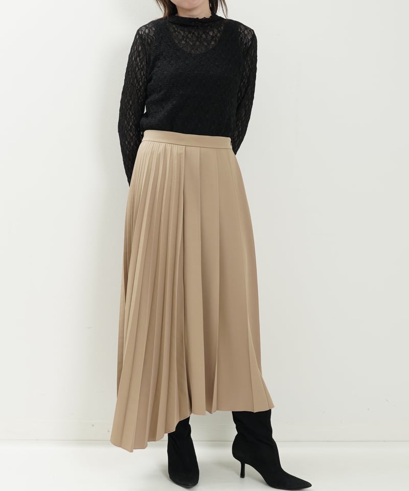 アシメMIXプリーツスカート HARE（ハレ）の「アシメMIXプリーツスカート(HARE)（スカート）」 - WEAR