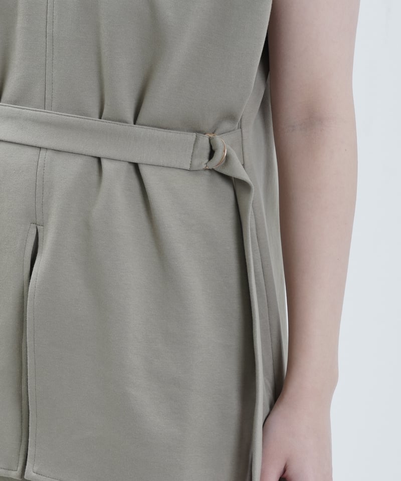 FancyHospitalカットワンピース STORATECH 機能素材 タックスリーブ カットワンピース