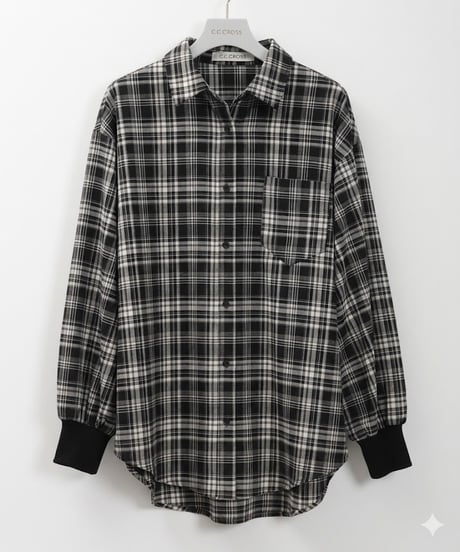 バックレイヤードチェックシャツ（3色展開）_16246239