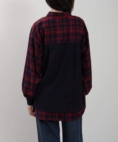 バックレイヤードチェックシャツ（3色展開）_16246239
