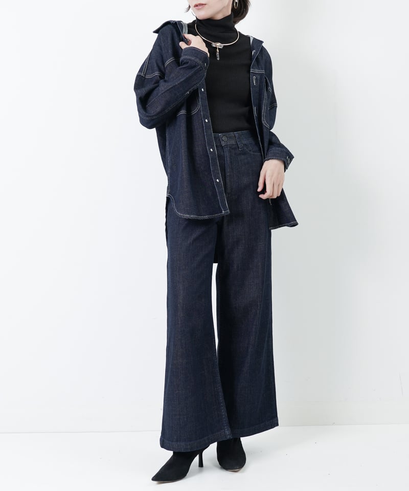 ハイウエストバギー【FLEX FIT】(2色展開）_13162346 | C.C.CROSS
