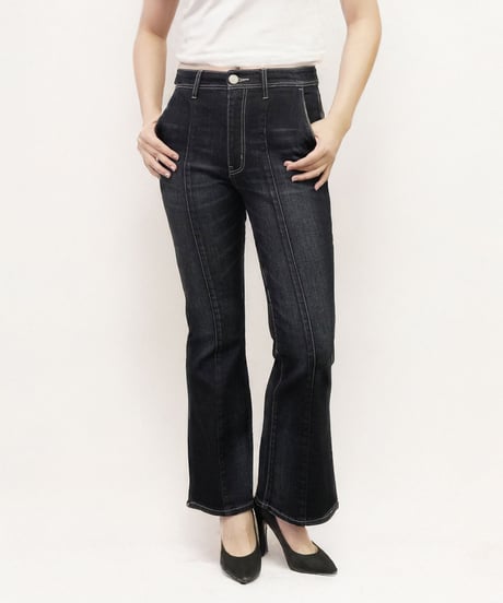 ⭐️試着のみ⭐️ CC25 AW ストレートジーンズ デニム CCロゴ モヘア黒34 25oz Selvedge Straight Denim / 25ozセルビッチ ストレート