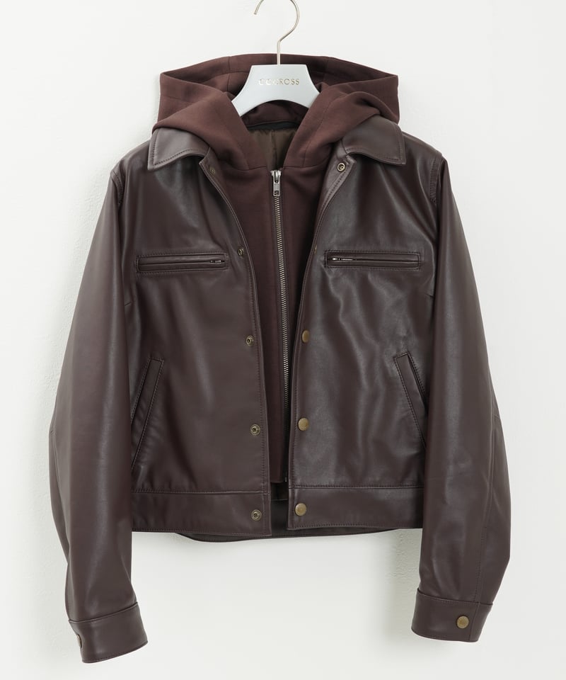 デタッチャブルラムレザージャケット（3色展開）_16235297 | C.C.CROSS