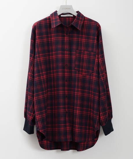 バックレイヤードチェックシャツ（3色展開）_16246239