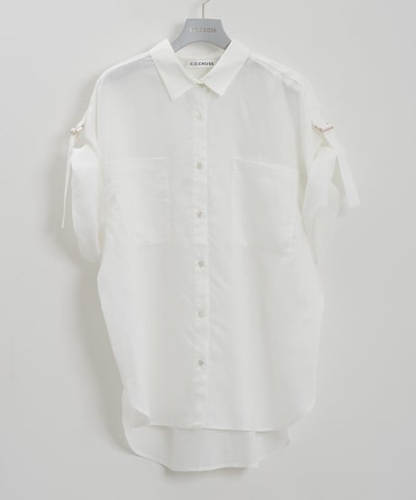 ロールアップスリーブカラーシャツ（3色展開）_13246106