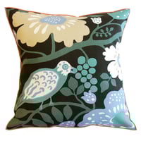 Blå Fågel Blue クッションカバー (45cm x 45cm)