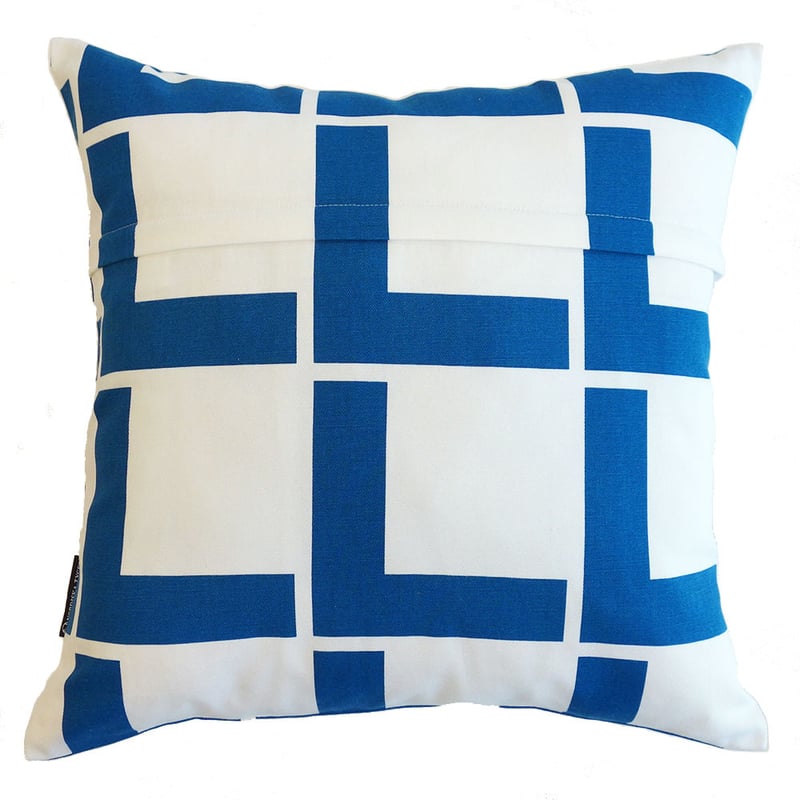 Linie Blue クッションカバー (45cm x 45cm) | Nordiska Ty
