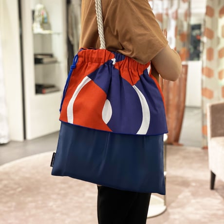 Dubbelflatan Red Blue バッグ Lサイズ