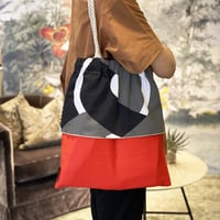 Dubbelflatan Black Grey バッグ Lサイズ