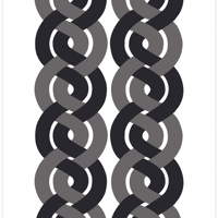 Dubbelflatan Black Grey マルチクロス (幅140cm x 長さ200cm)