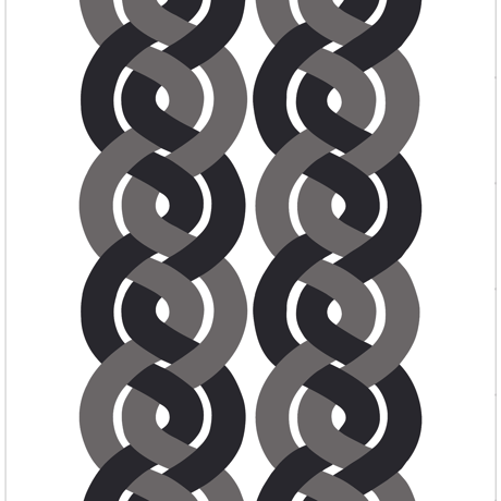 Dubbelflatan Black Grey マルチクロス (幅140cm x 長さ200cm)