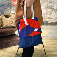 Dubbelflatan Red Blue バッグ Sサイズ