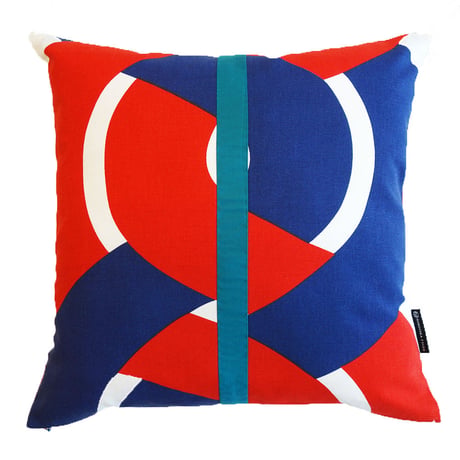 Dubbelflatan Red Blue クッションカバー (45cm x 45cm)