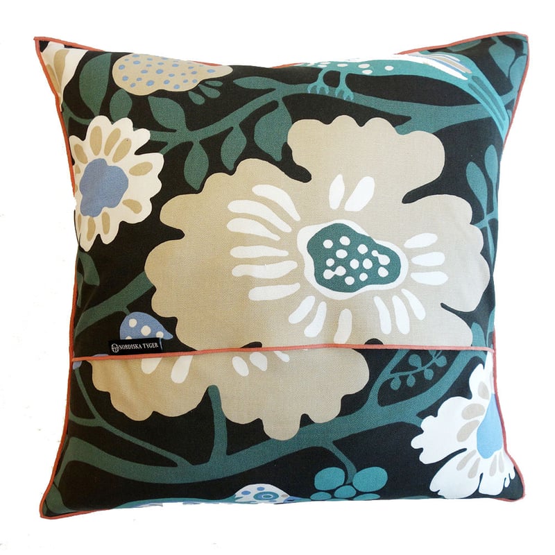 Blå Fågel Blue クッションカバー (45cm x 45cm) | Nordisk