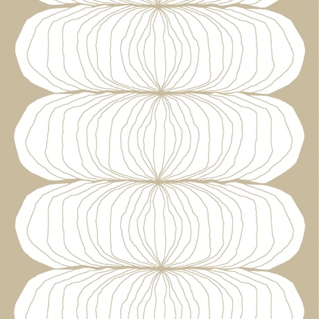 【フラットカーテン】Nippon Beige / 幅280cm(両開き) x 丈178cm / 納期2週間
