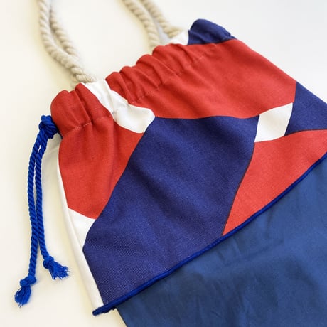 Dubbelflatan Red Blue バッグ Sサイズ